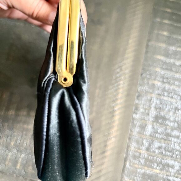 Embroidered Floral Clutch Purse Boho Chic Vintage Inspired Evening Bag - Picture 5 of 6